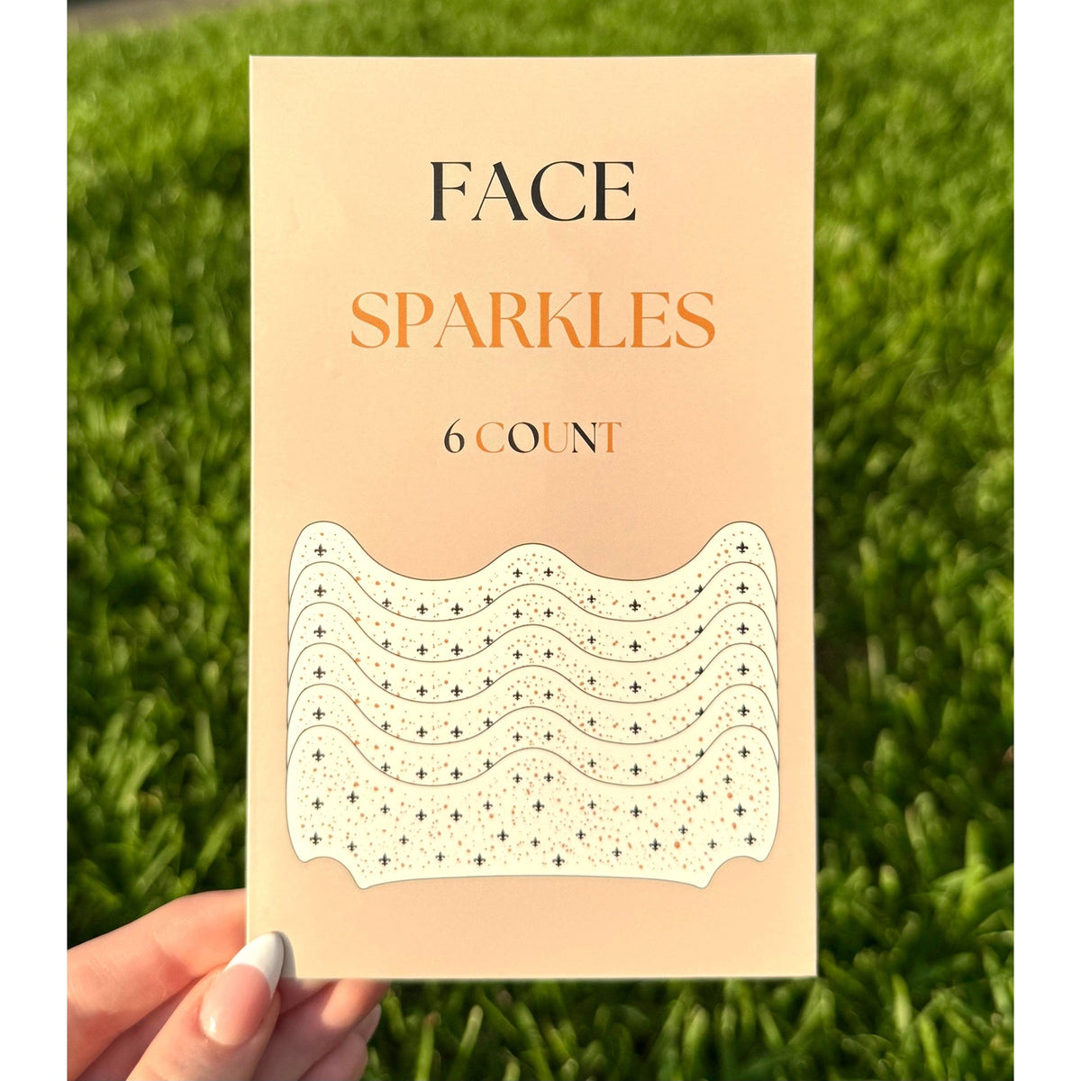 Black and Gold Face Sparkles