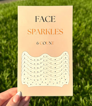 Black and Gold Face Sparkles