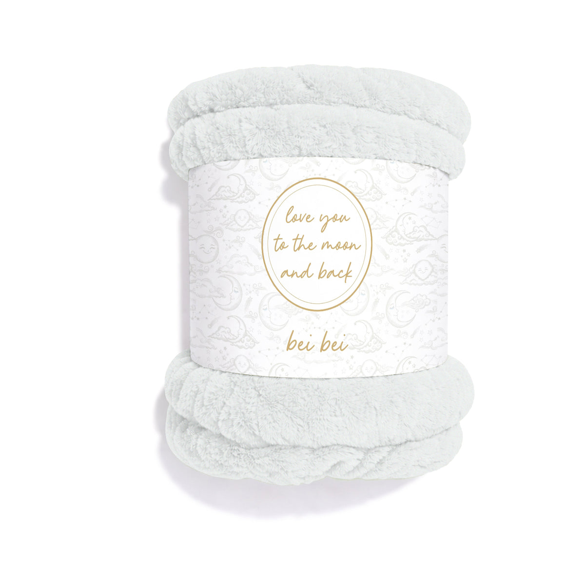 Faux Fur Lovey - Silver (Moon and Back)