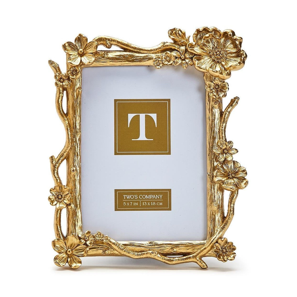 Gold Floral Photo Frame - 5x7