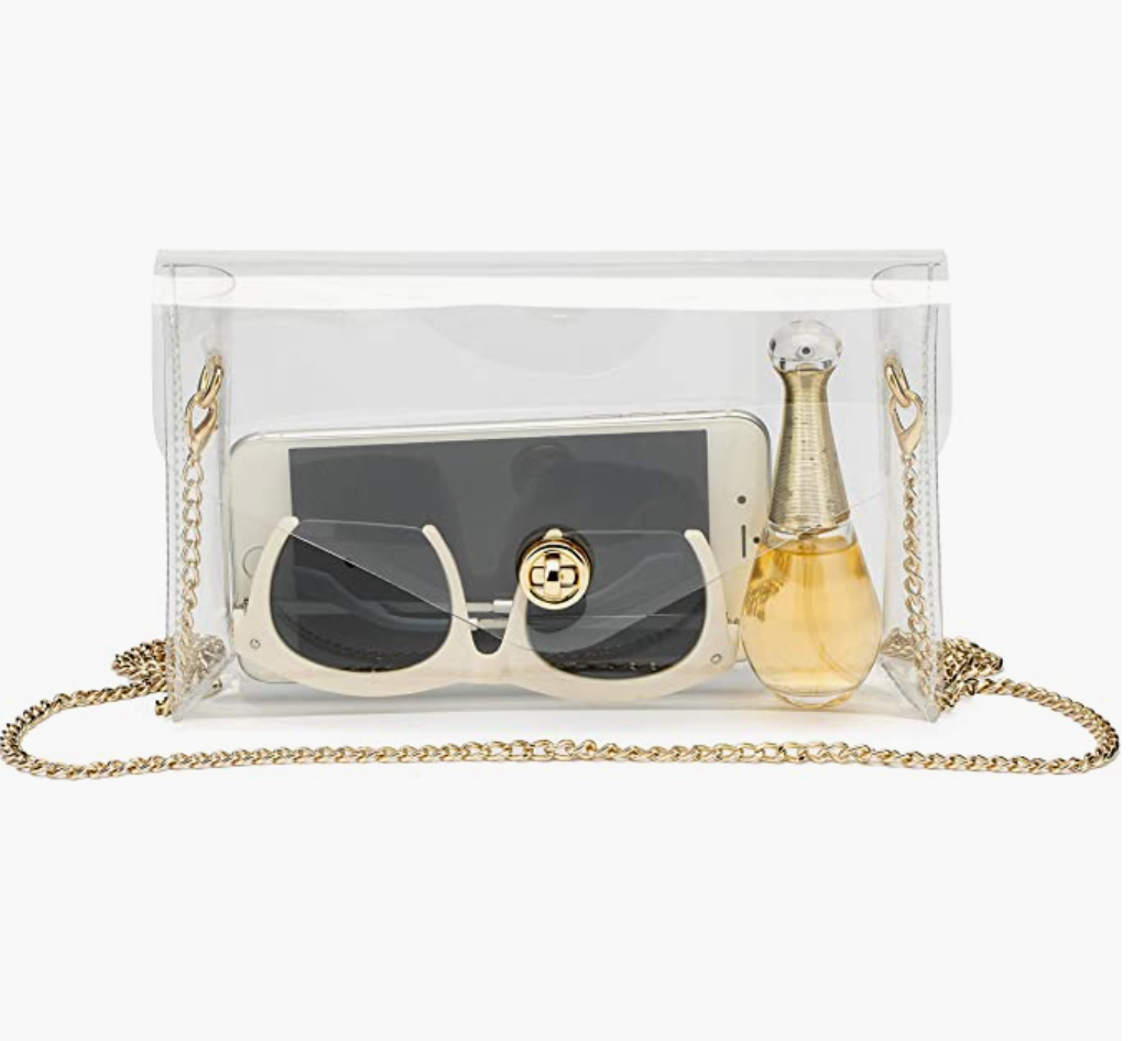 Clear Crossbody with Chain