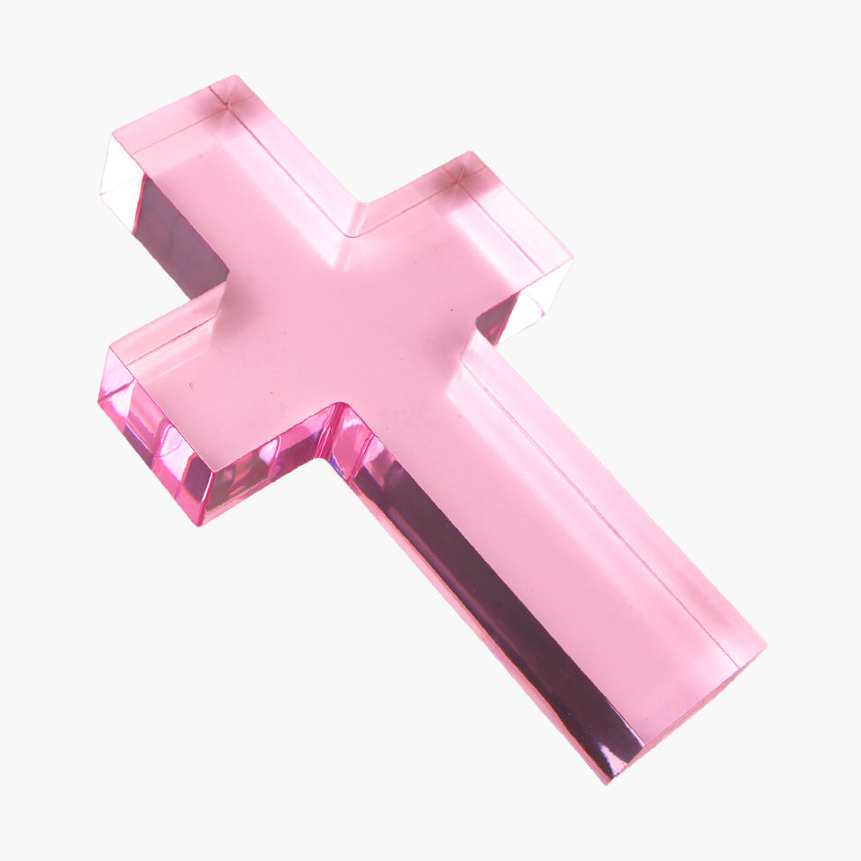 Acrylic Pink Cross