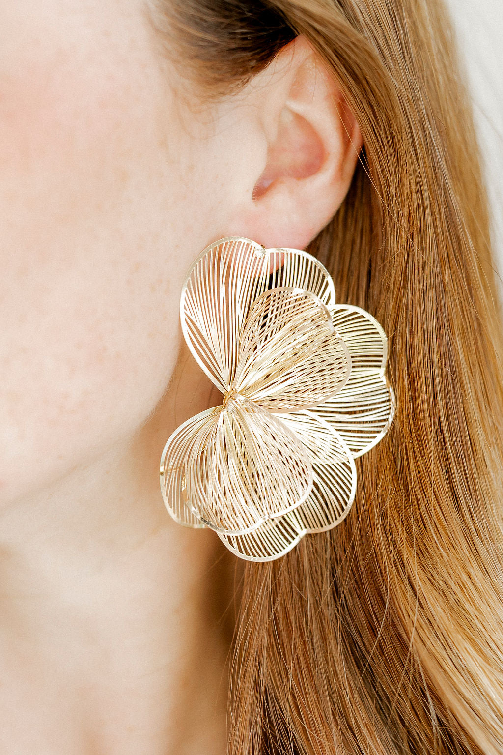 Amanda Flower Statement Earrings