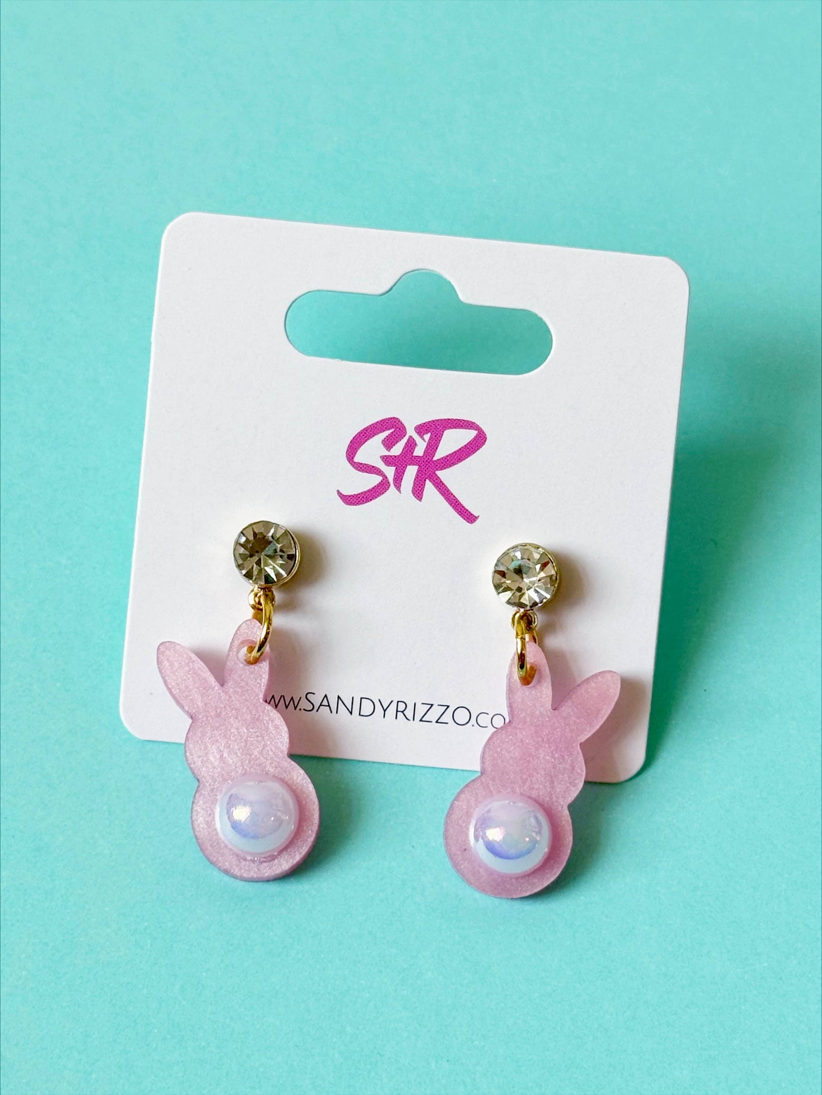 Pink Cotton Tail Earring