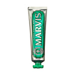 Marvis toothpaste tube on a white background