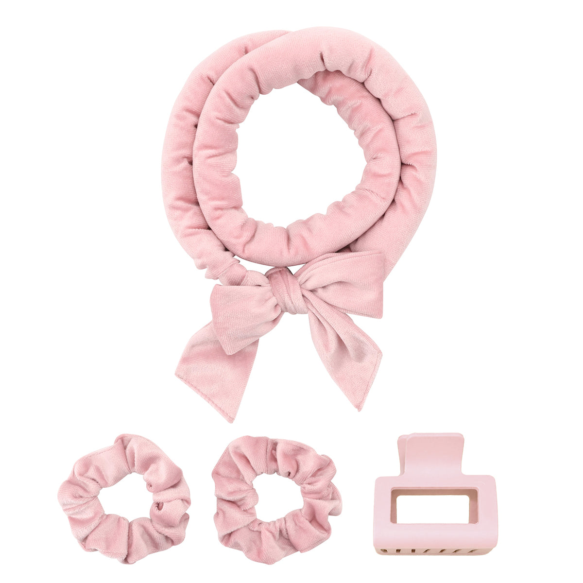 Velvet Heatless Curling Set - Blush