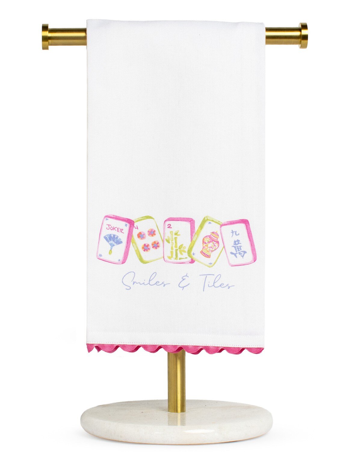 Smiles and Tiles Hand Towel