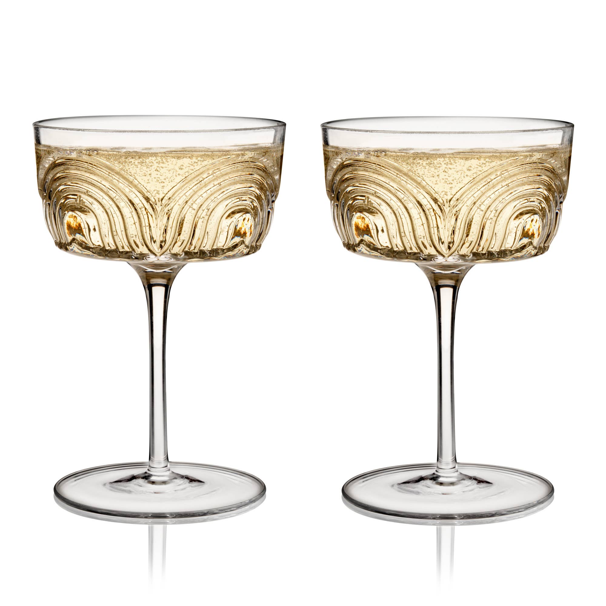 Deco Beau Crystal Coupes