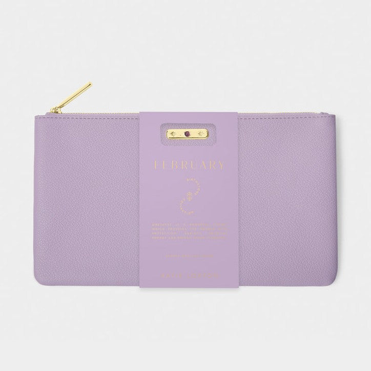 Birthstone Pouch - Feb - Lilac