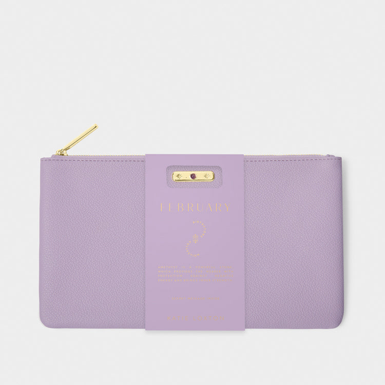 Birthstone Pouch - Feb - Lilac