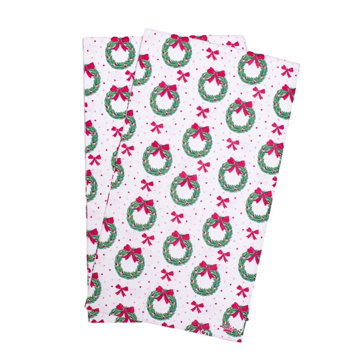 Clara Wreath Guest Napkins (Pack of 16)