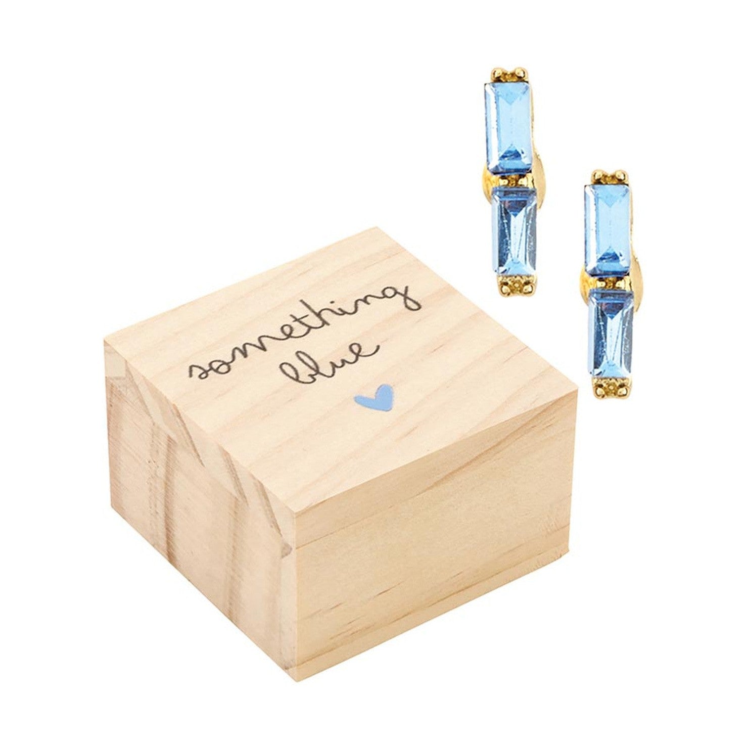 Something Blue Box Earring Set