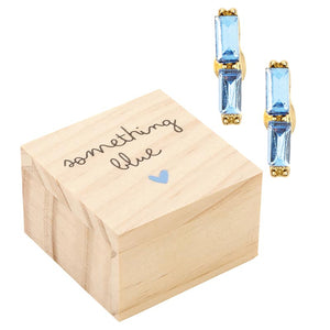 Something Blue Box Earring Set