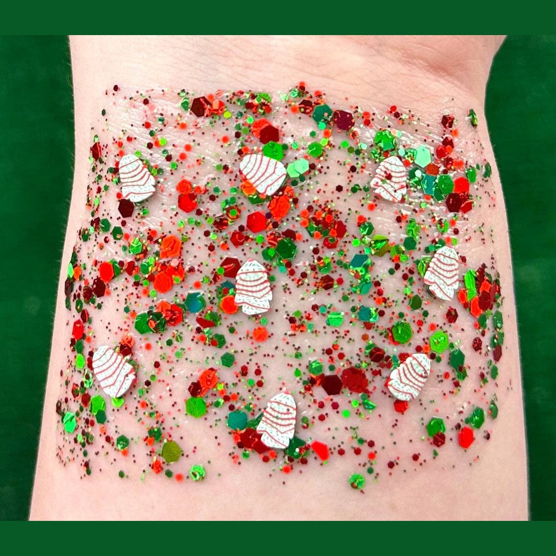 Christmas Tree Cake Glitter