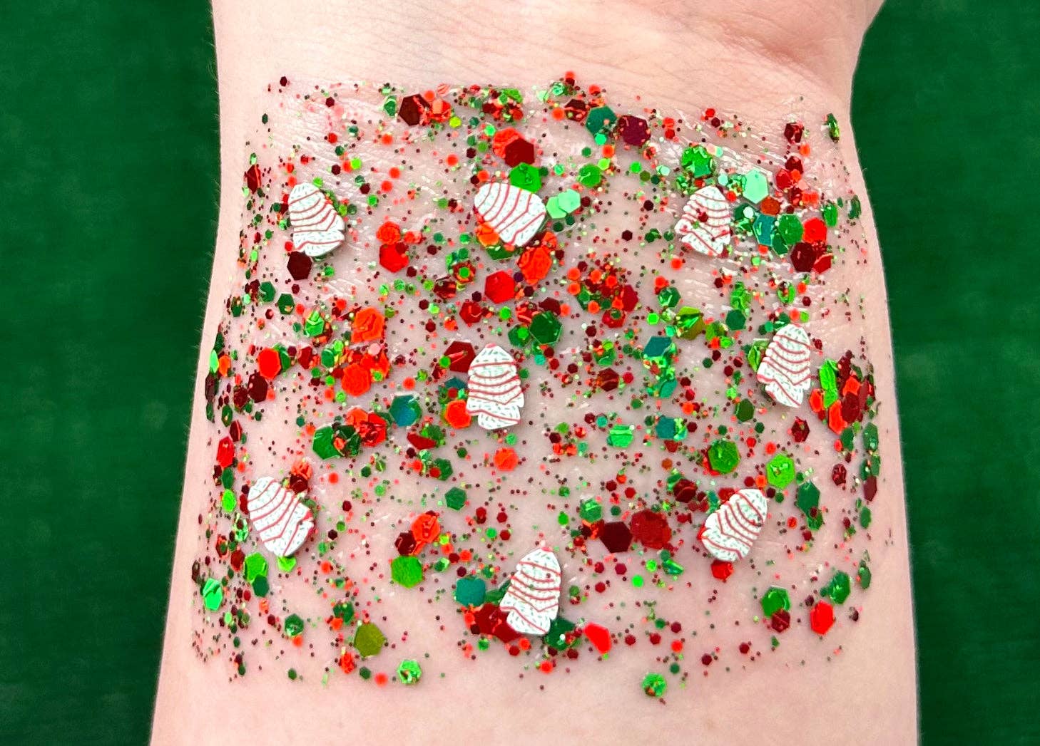 Christmas Tree Cake Glitter