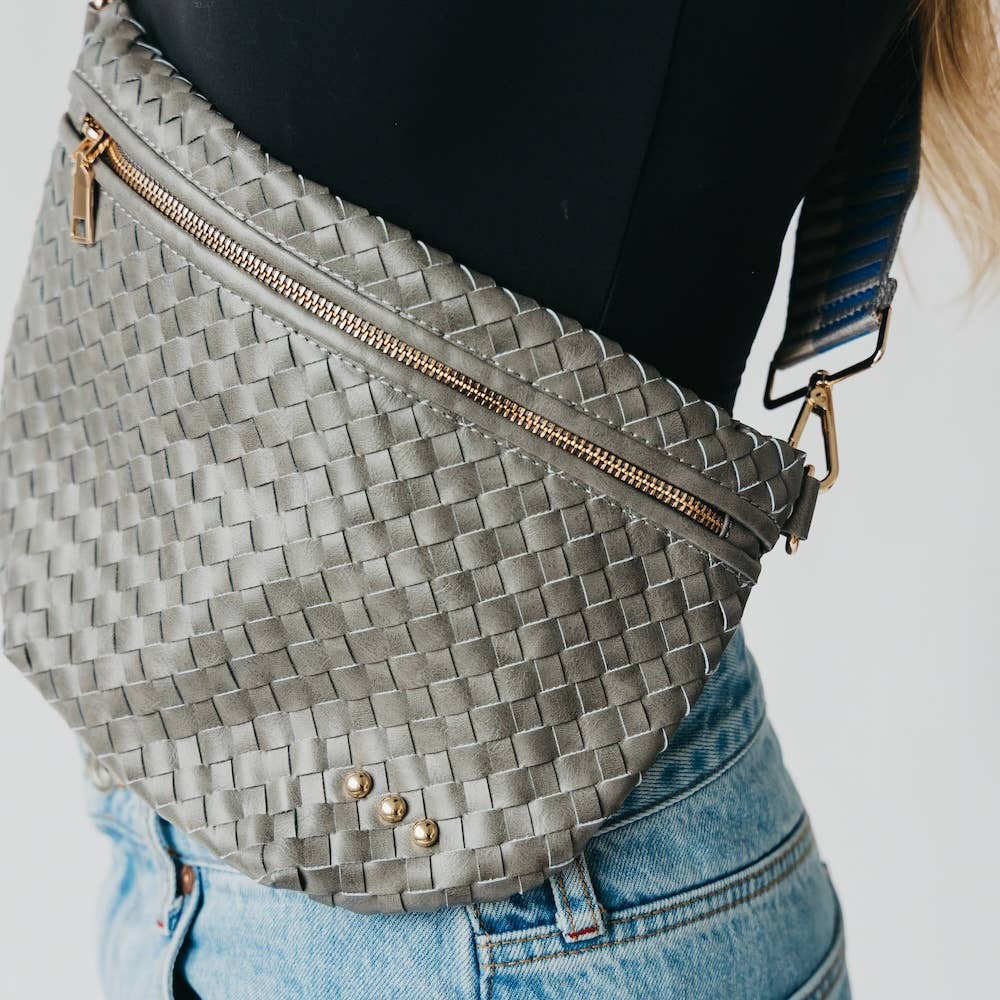 Gray - Westlyn Woven Bum Bag