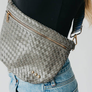 Gray - Westlyn Woven Bum Bag
