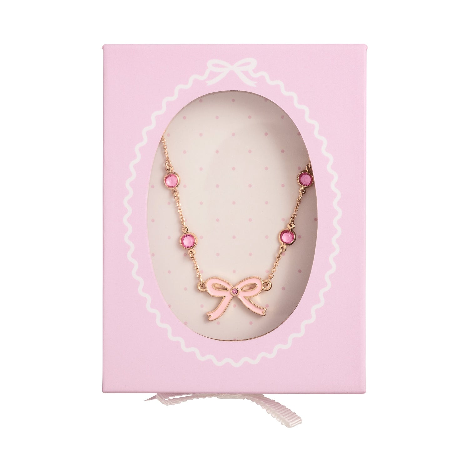Bow Rhinestone Necklace