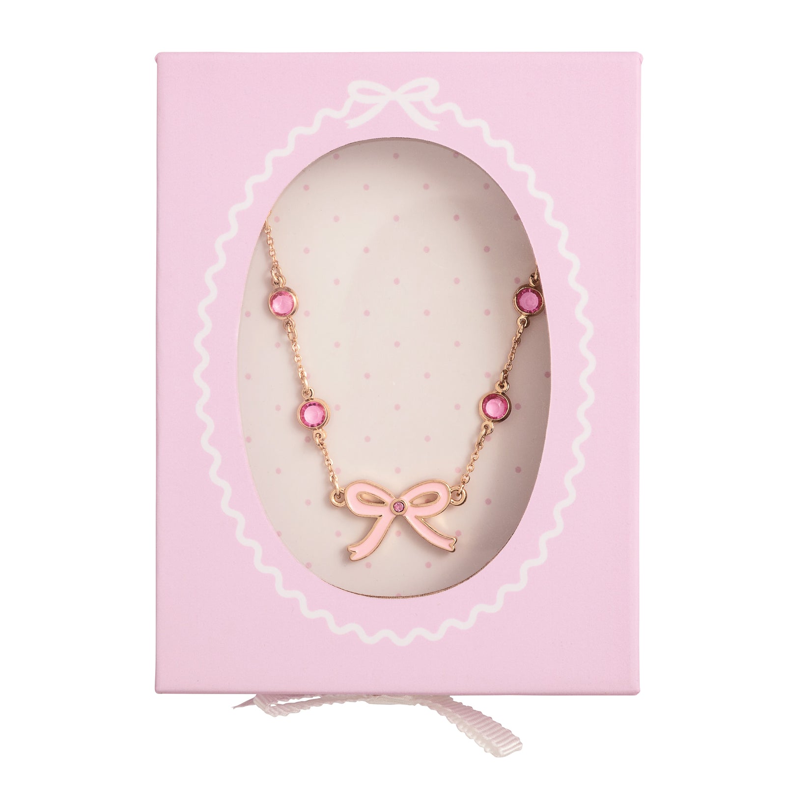 Bow Rhinestone Necklace