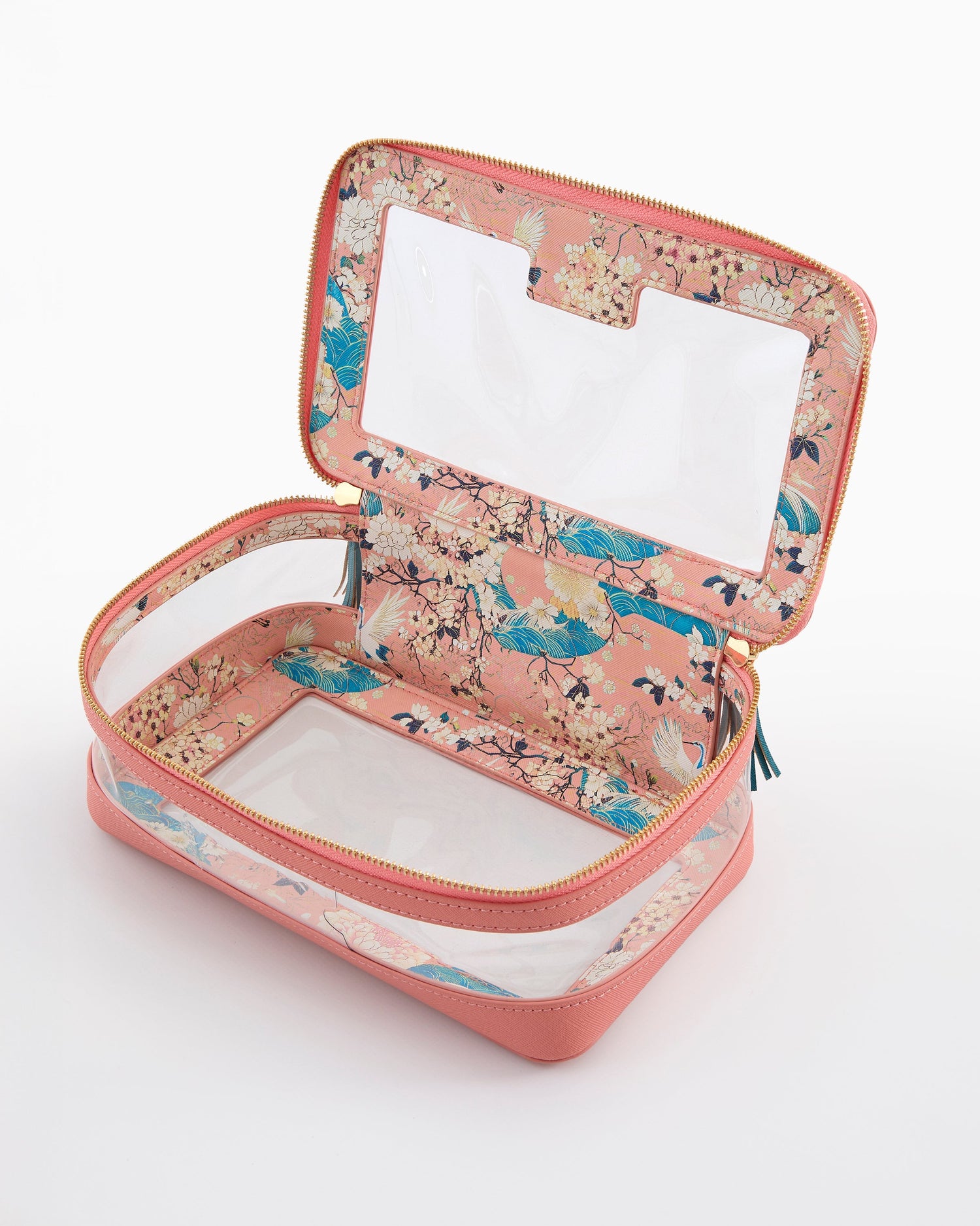Coral Mahjong Tile Storage Bag
