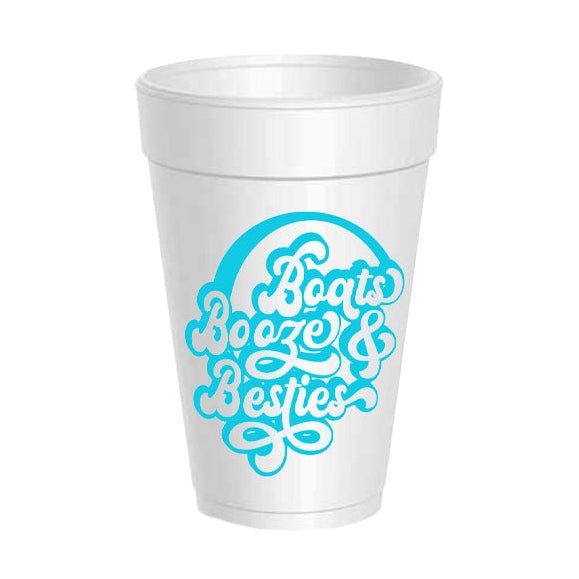 Boats, Booze, and Besties Party Cups