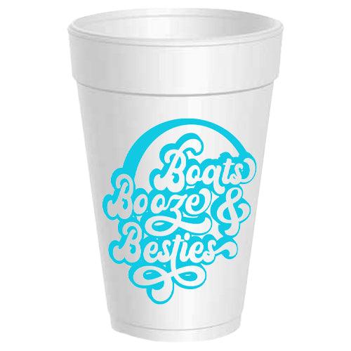 Boats, Booze, and Besties Party Cups