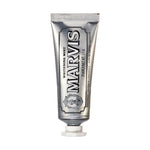 Marvis toothpaste tube on a white background