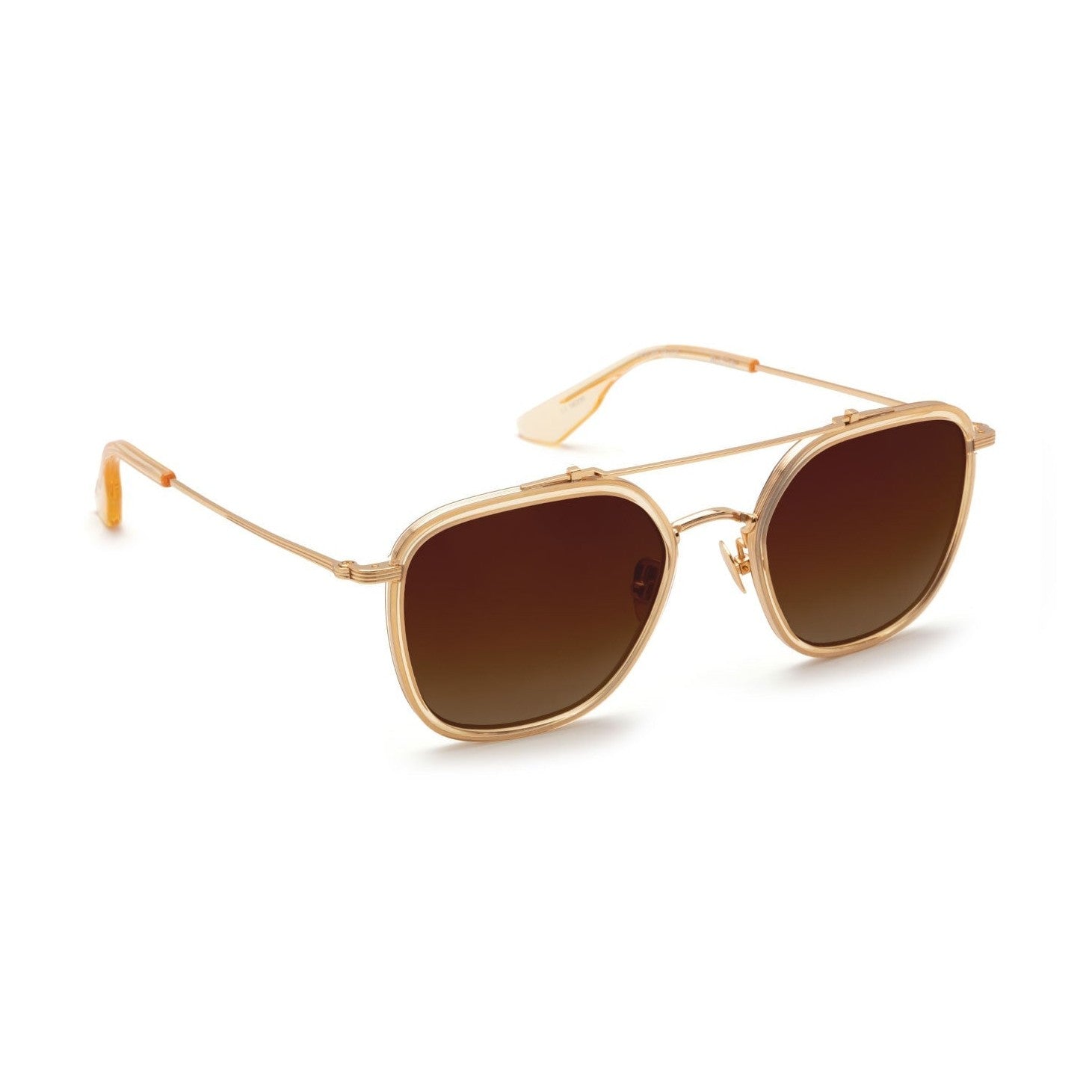 Austin Eyewear- 18K Titanium + Champagne Polarized