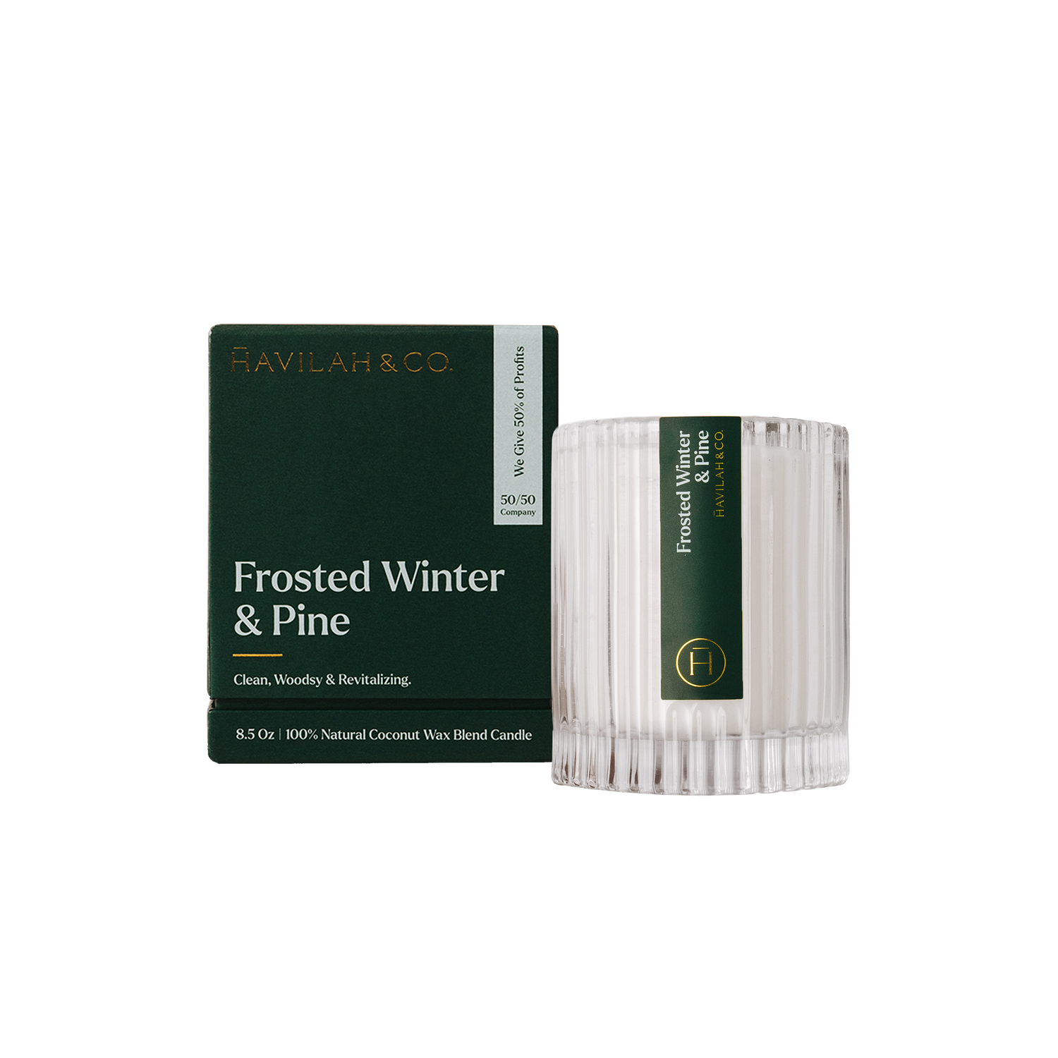 Frosted Winter & Pine Candle 8.5oz