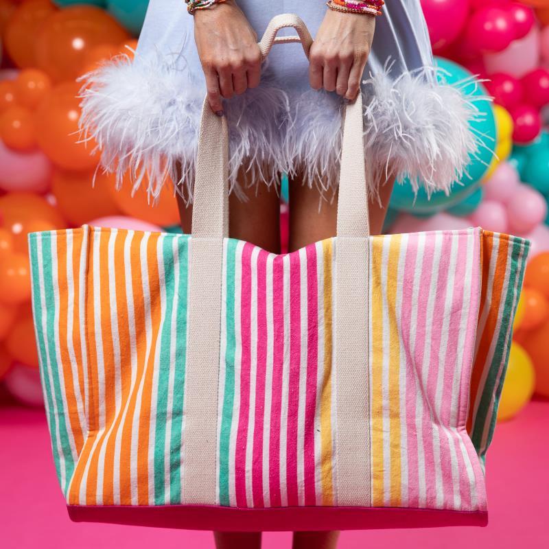 Downtown Stripe Tote