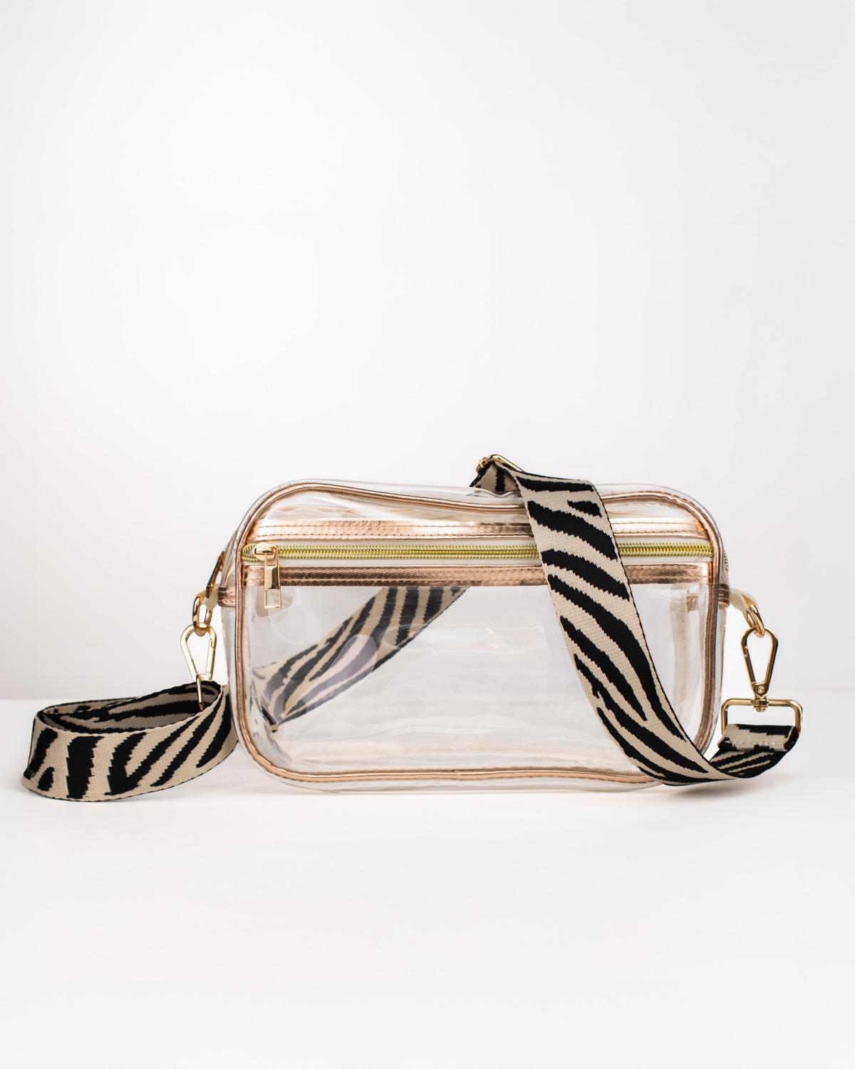 Jules Clear Cross Body -  Gold