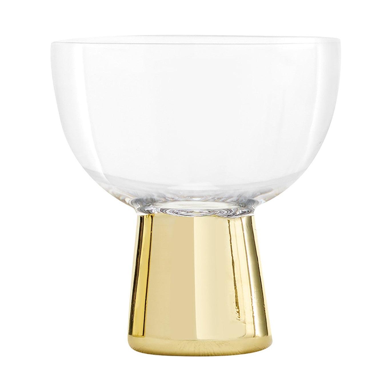Modern Gold Coupe Glass