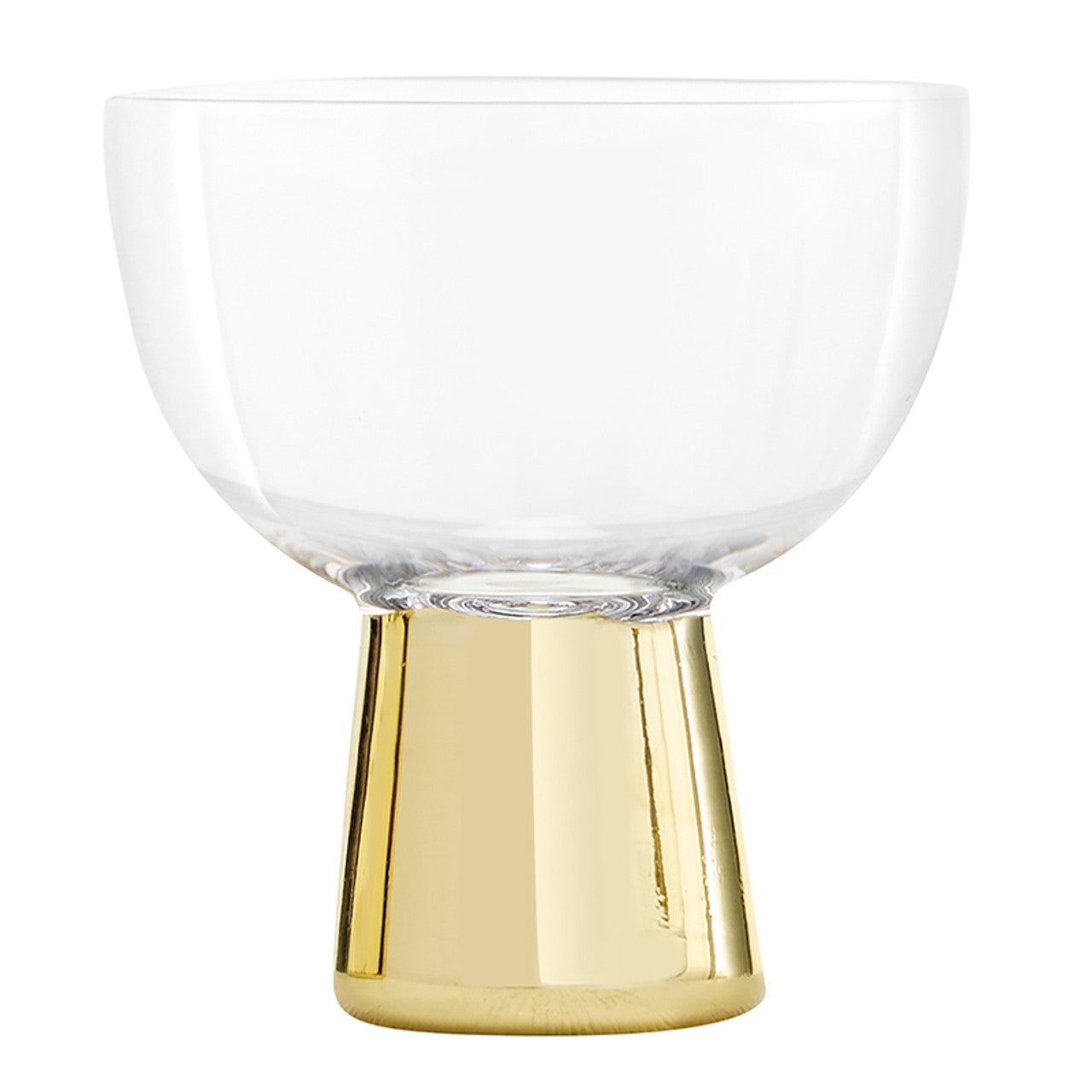 Modern Gold Coupe Glass