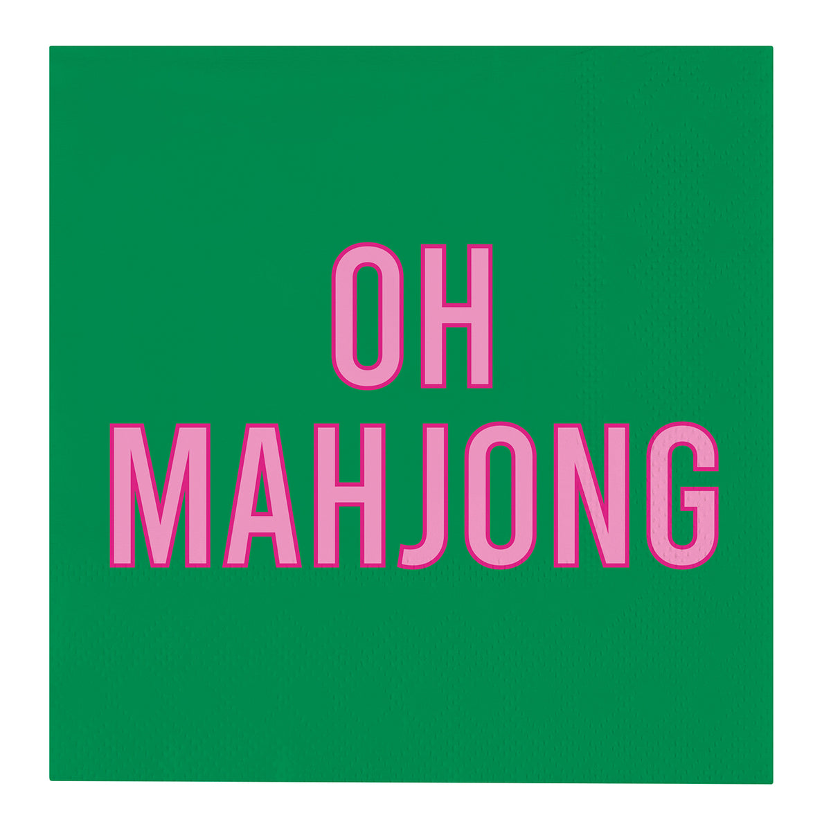 Oh Mahjong Beverage Napkin
