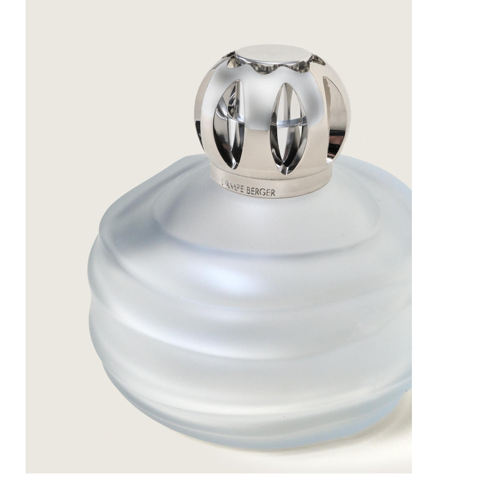 Frosted glass fragrance lamp, front view