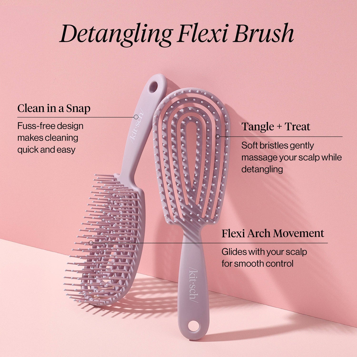 Detangling Flexi Brush - Terracotta