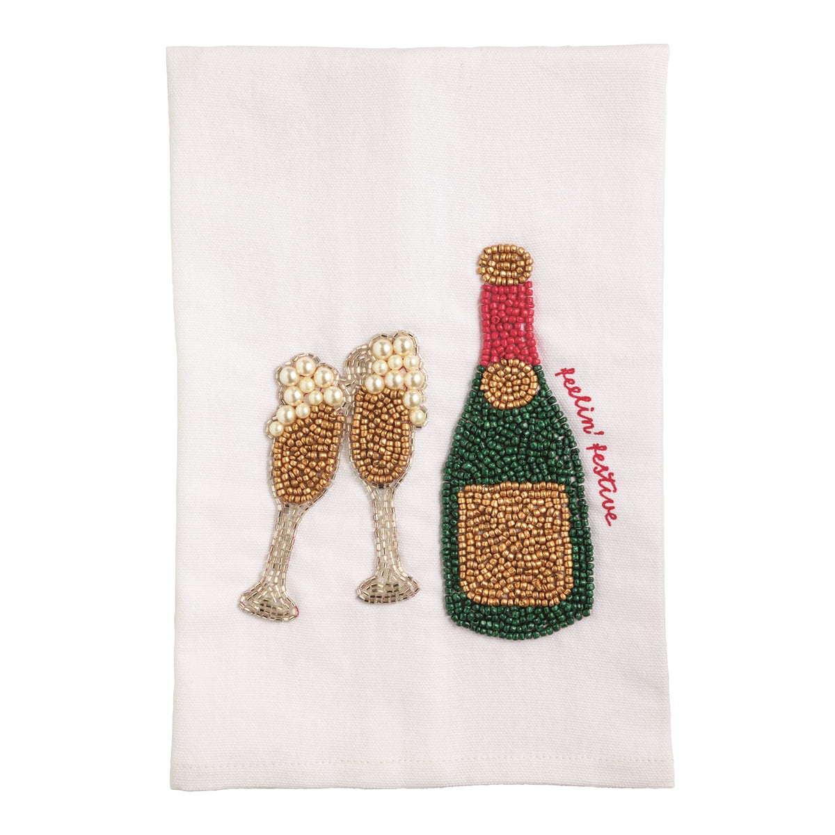 Feelin' Festive Beaded Towel