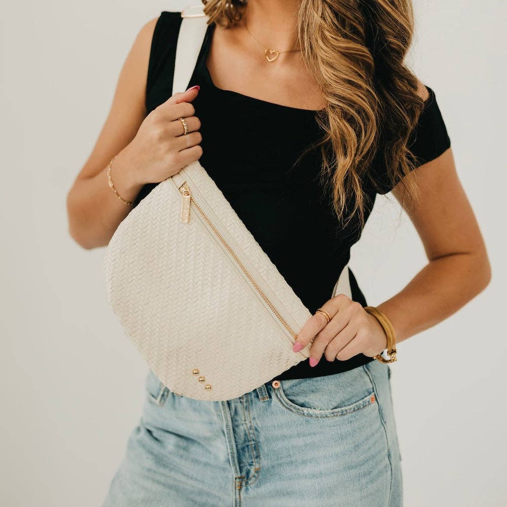 Checkered Blush - Diagonal Woven Westlyn Woven Bum Bag