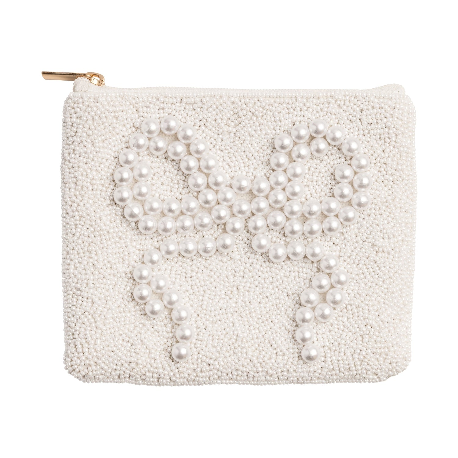 Pearl Bow Beaded Case