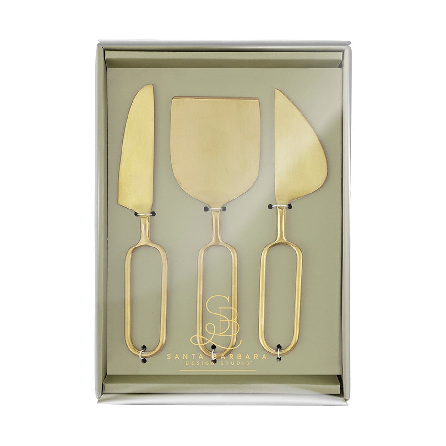 Gold Handle Cheese Knives