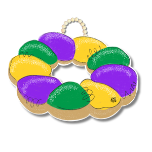 King Cake Door Hanger