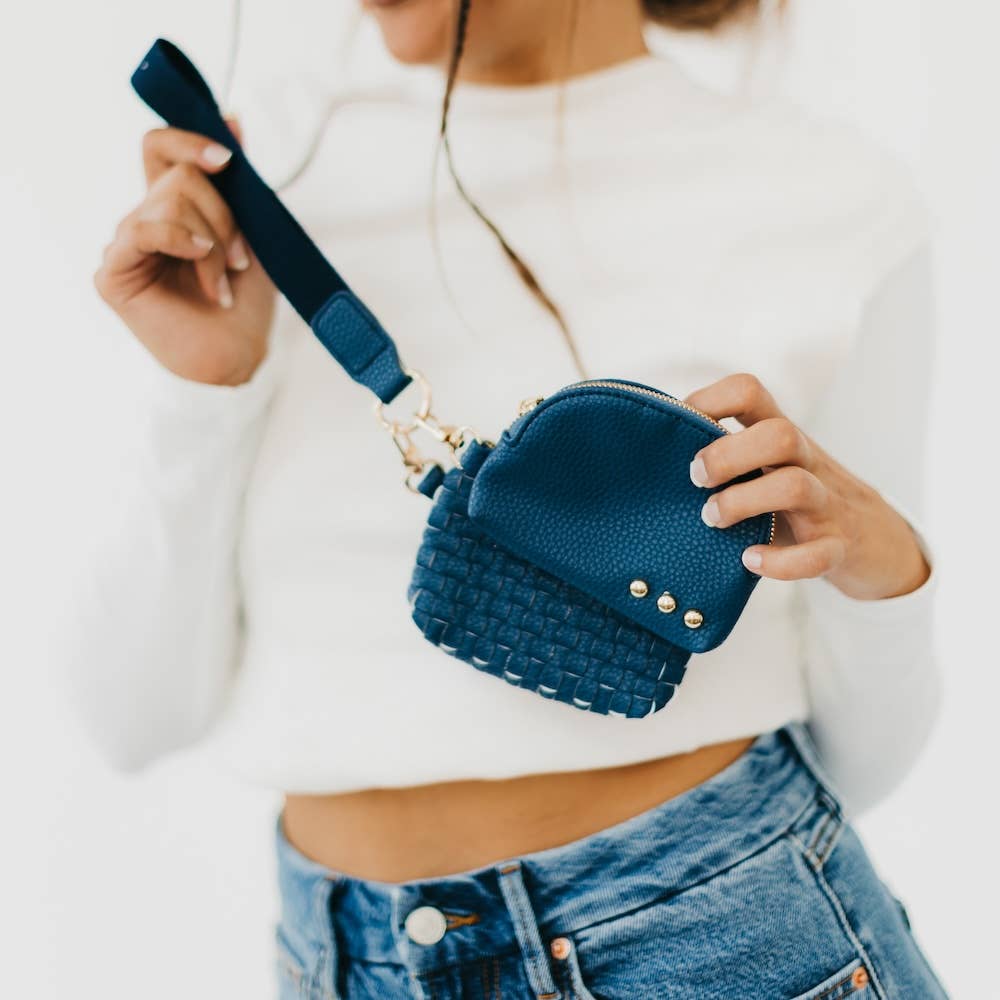 Denim - Wonderlust Woven Dual Pouch Wristlet