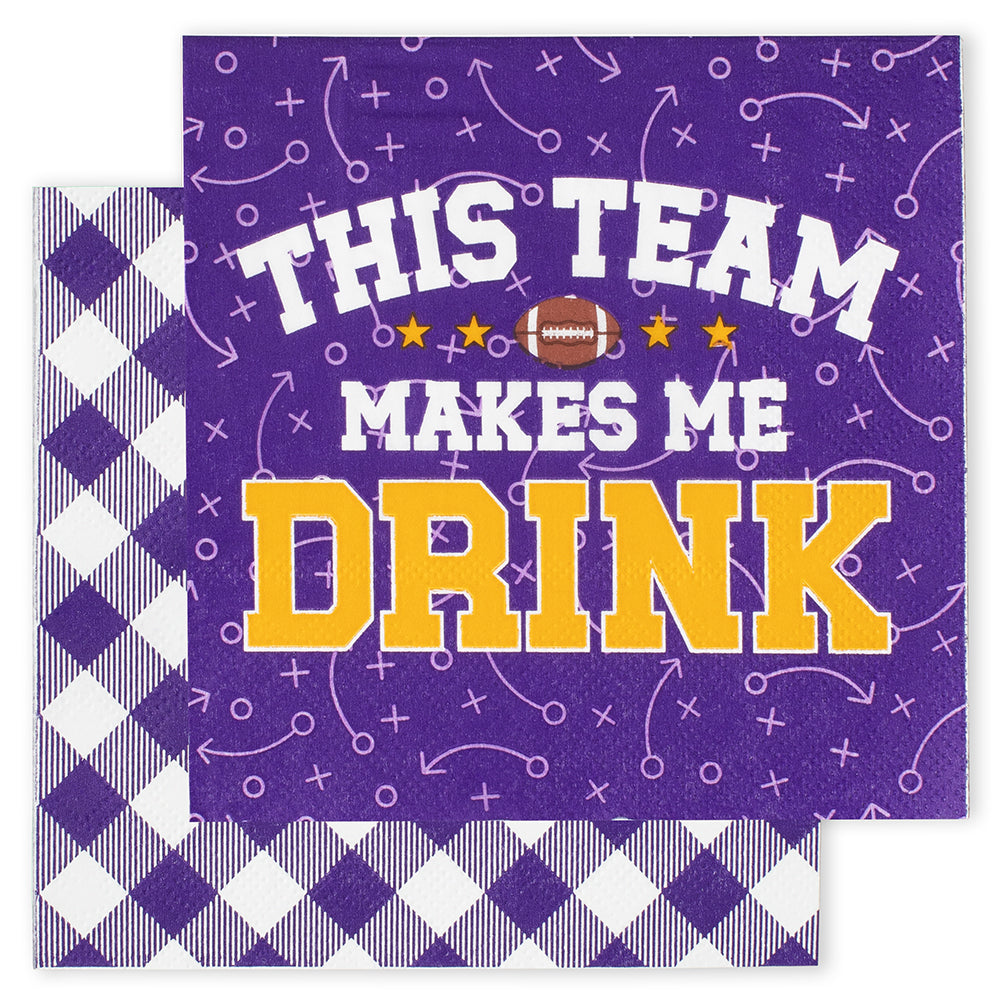 This Team Makes Me Drink Cocktail Napkins