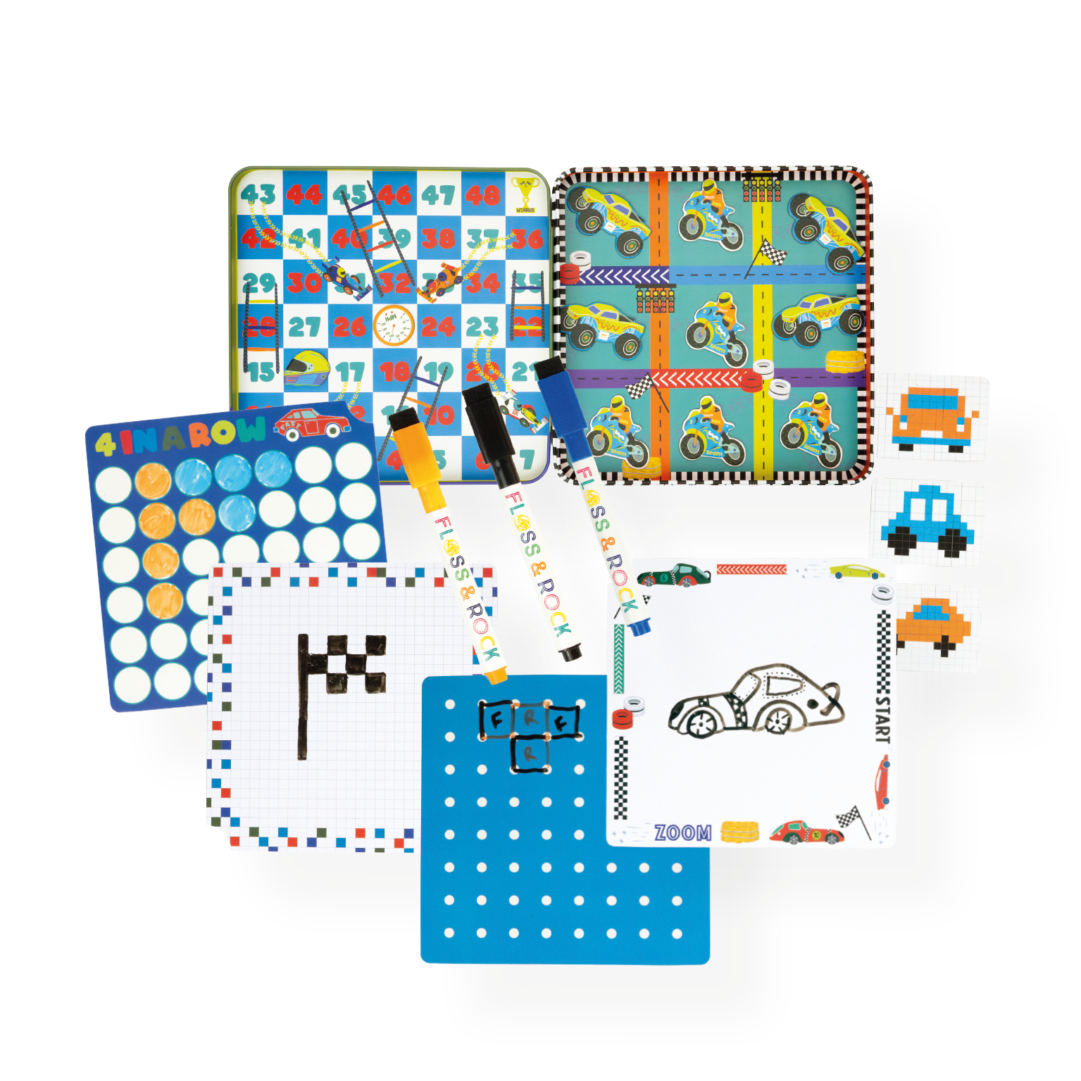 Cars Magnetic Games Tin