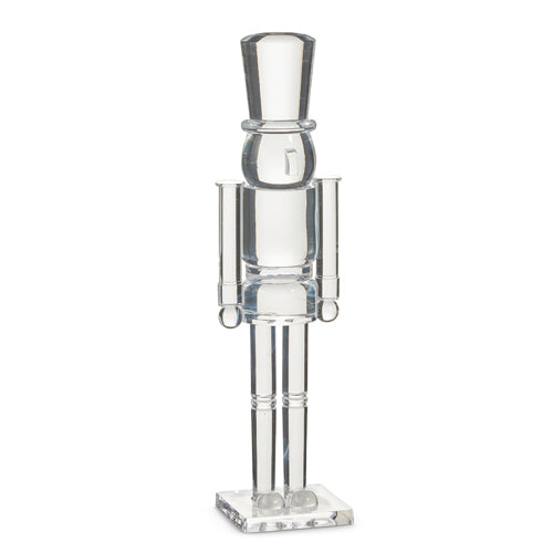 Clear Acrylic Nutcracker- Lg