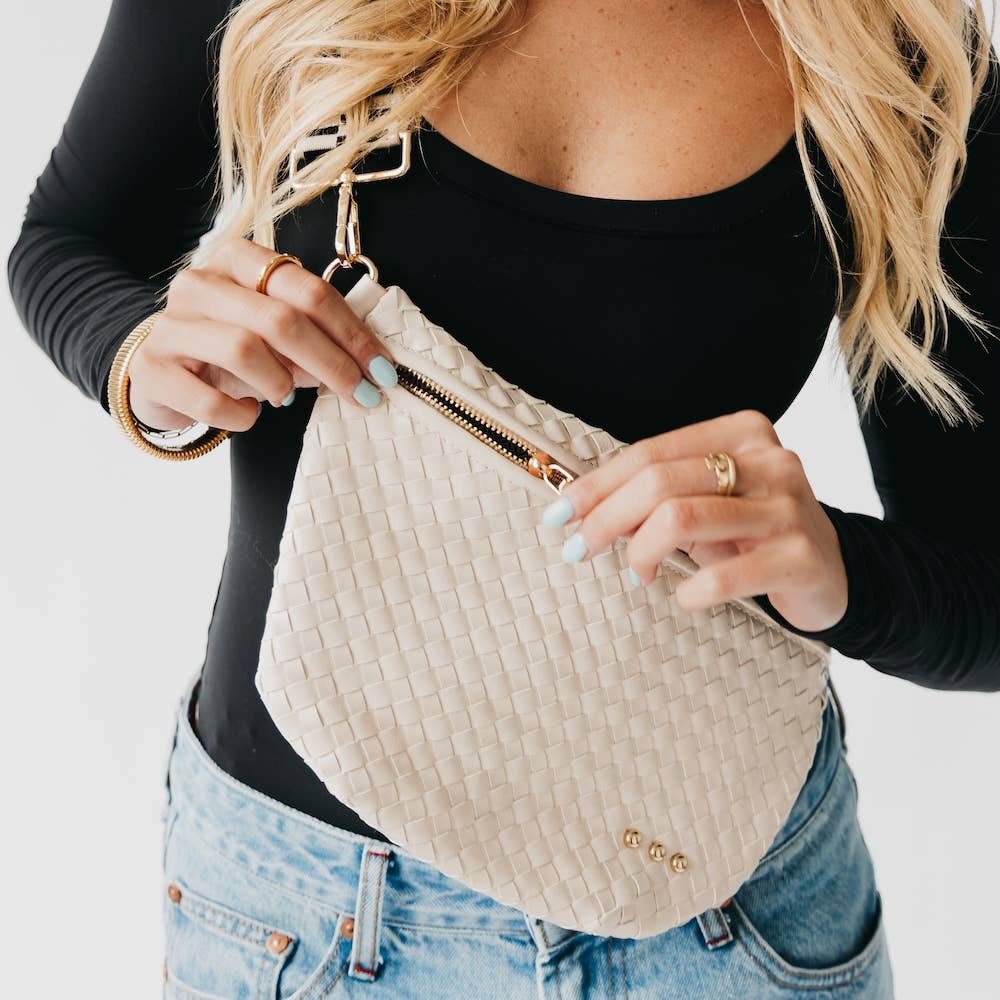 Cream - Westlyn Woven Bum Bag