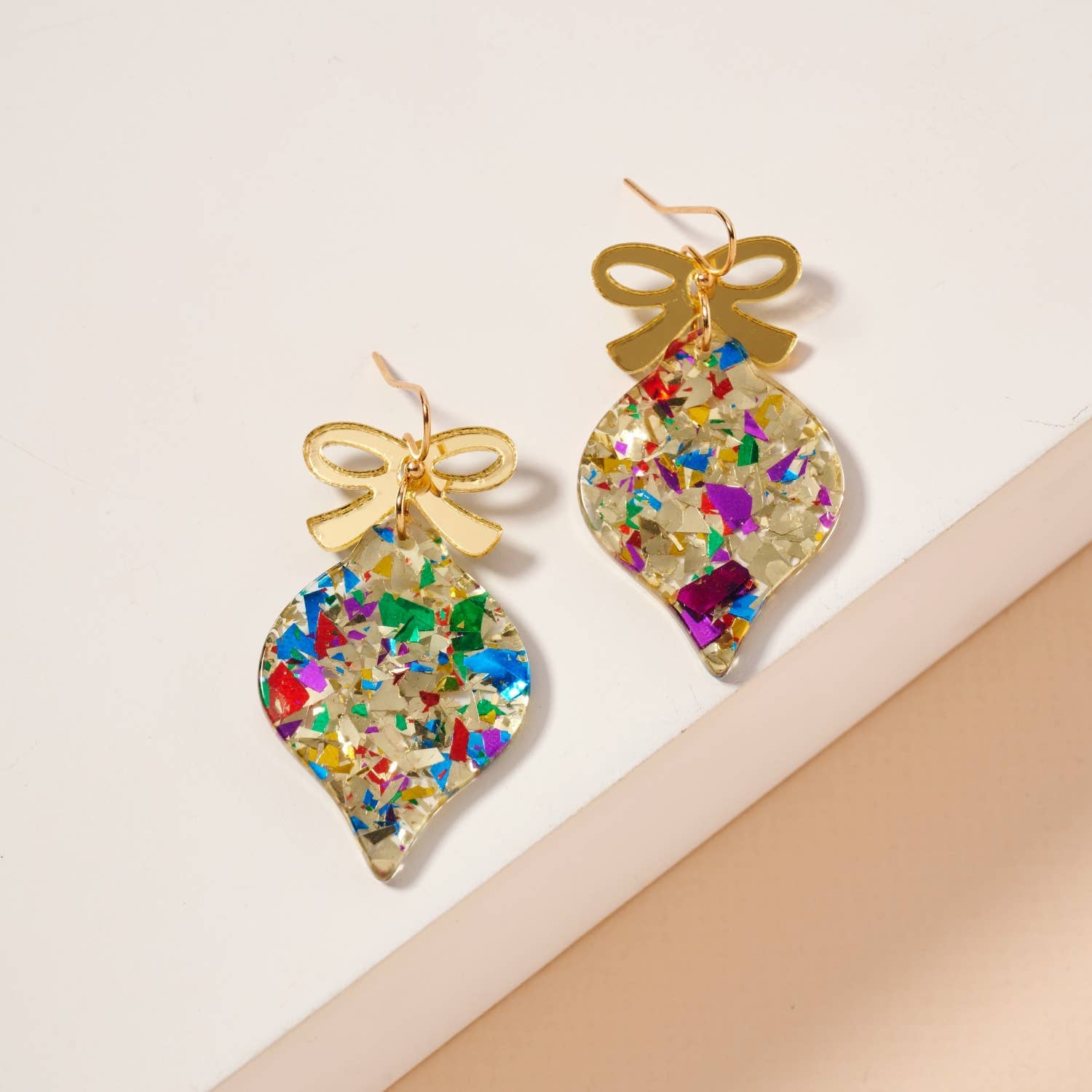 Ornate Multi Color Dangle Earring