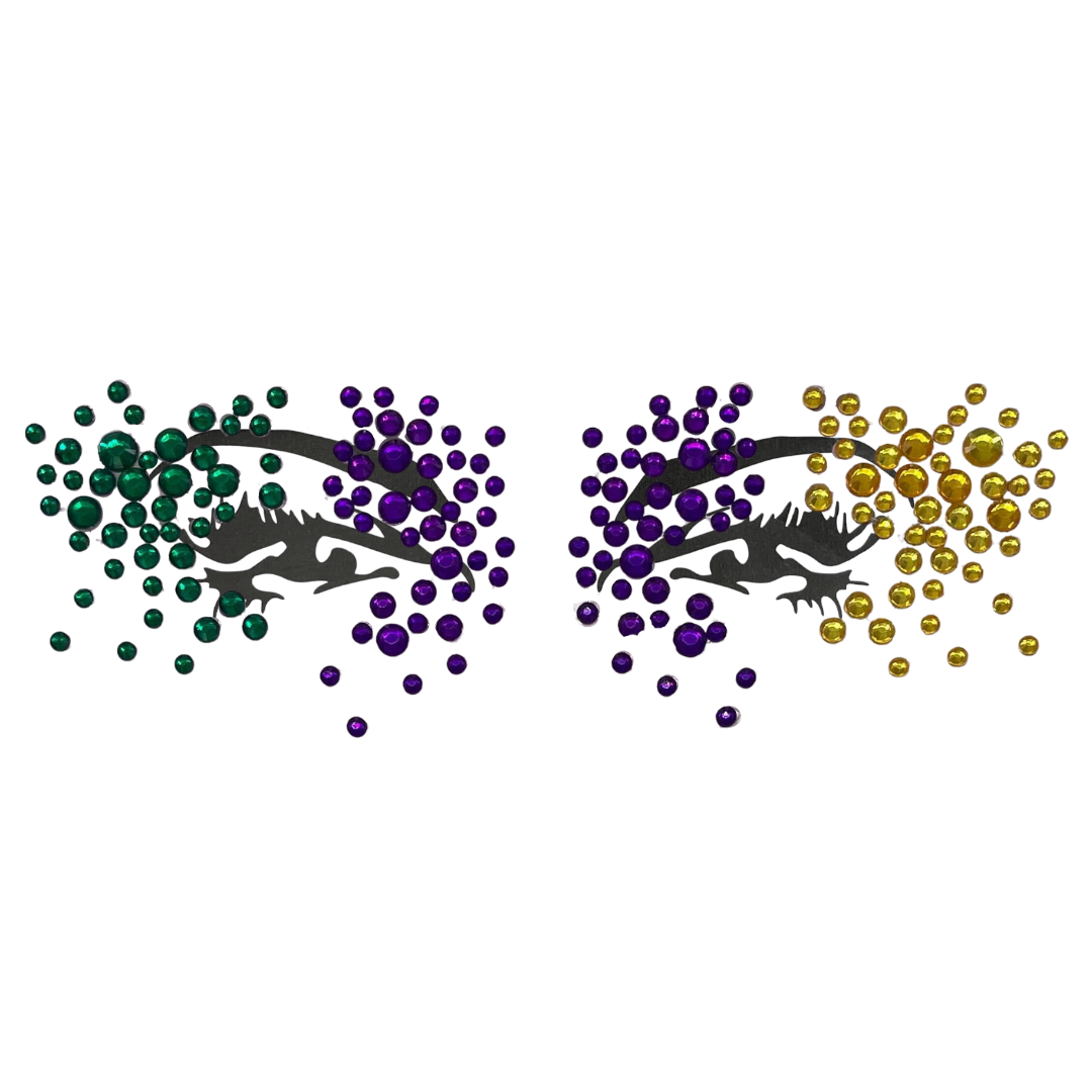 Mardi Gras Face Gems - Petite