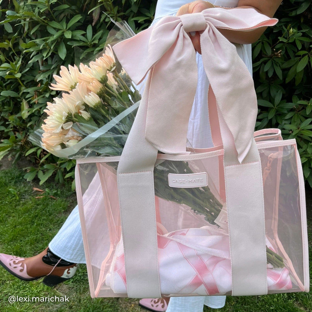 Pink Bow Jelly Tote