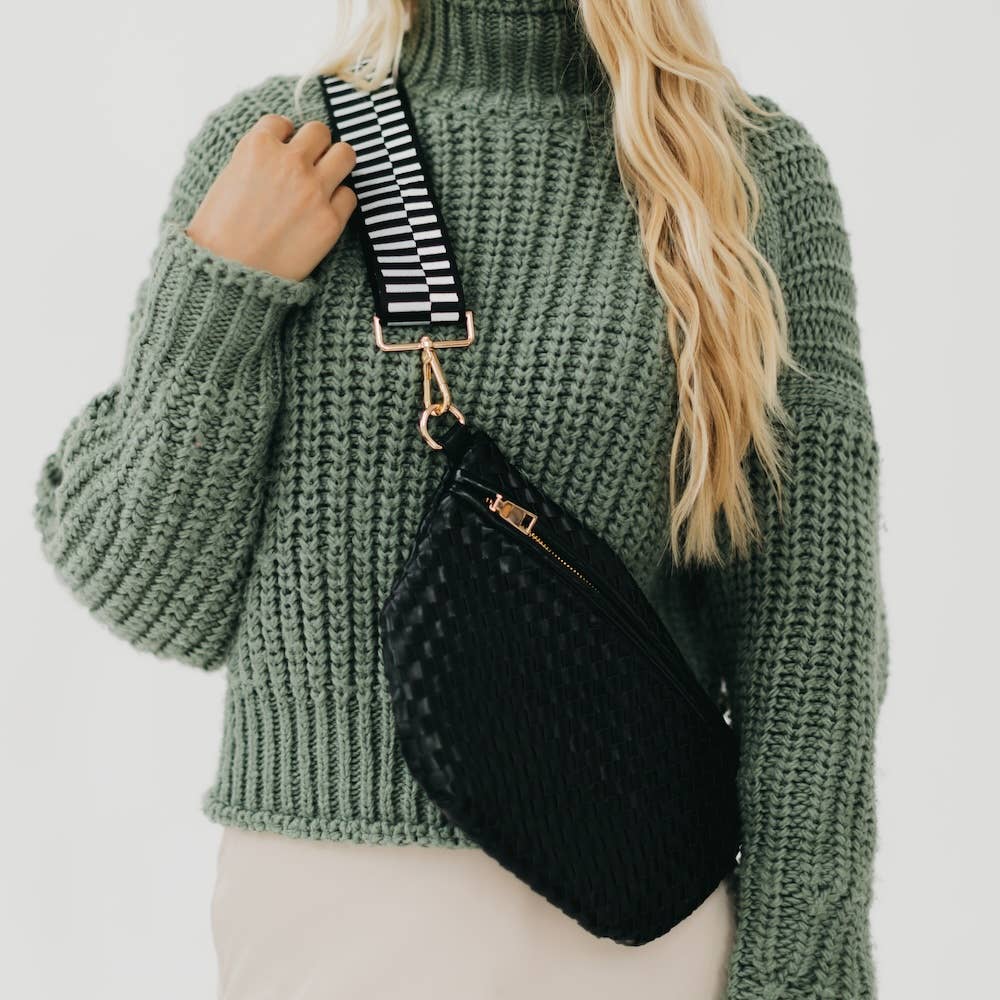 Black - Westlyn Woven Bum Bag